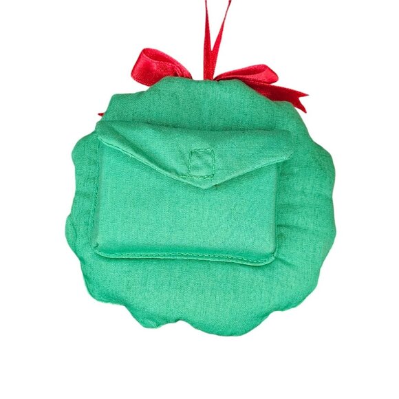 Vintage 90s Christmas Digital Countdown Ornament Mouse On Wreath WORKS - Picture 5 of 10